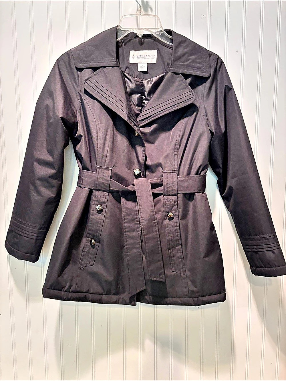 Weather Tamer Medium Weight Trench Jacket Sz S